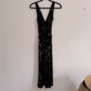 Ghost vintage sequin wrap dress